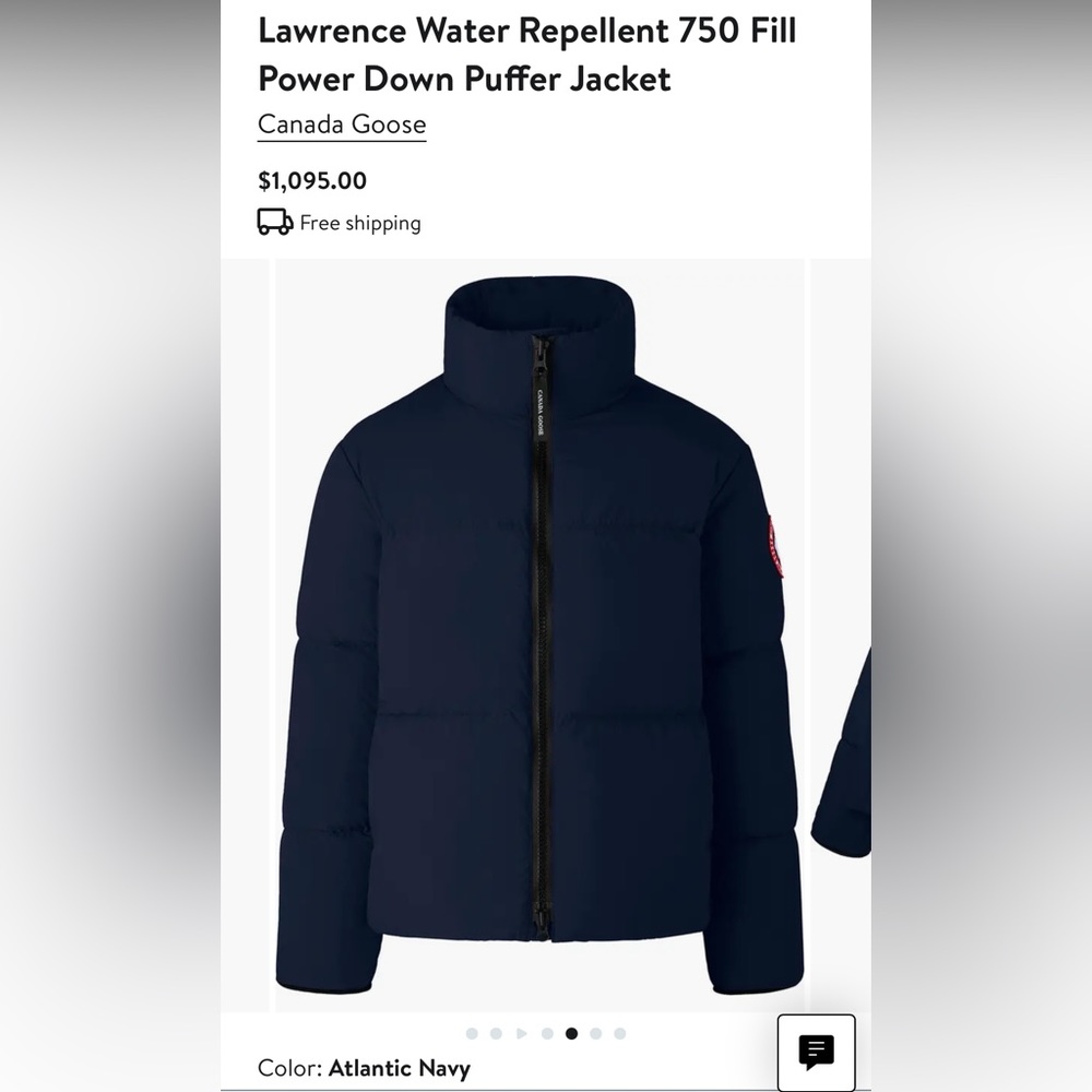 Canada Goose Men’s Lawrence Water Repellent 750 Fill Power Down Puffer Jacket